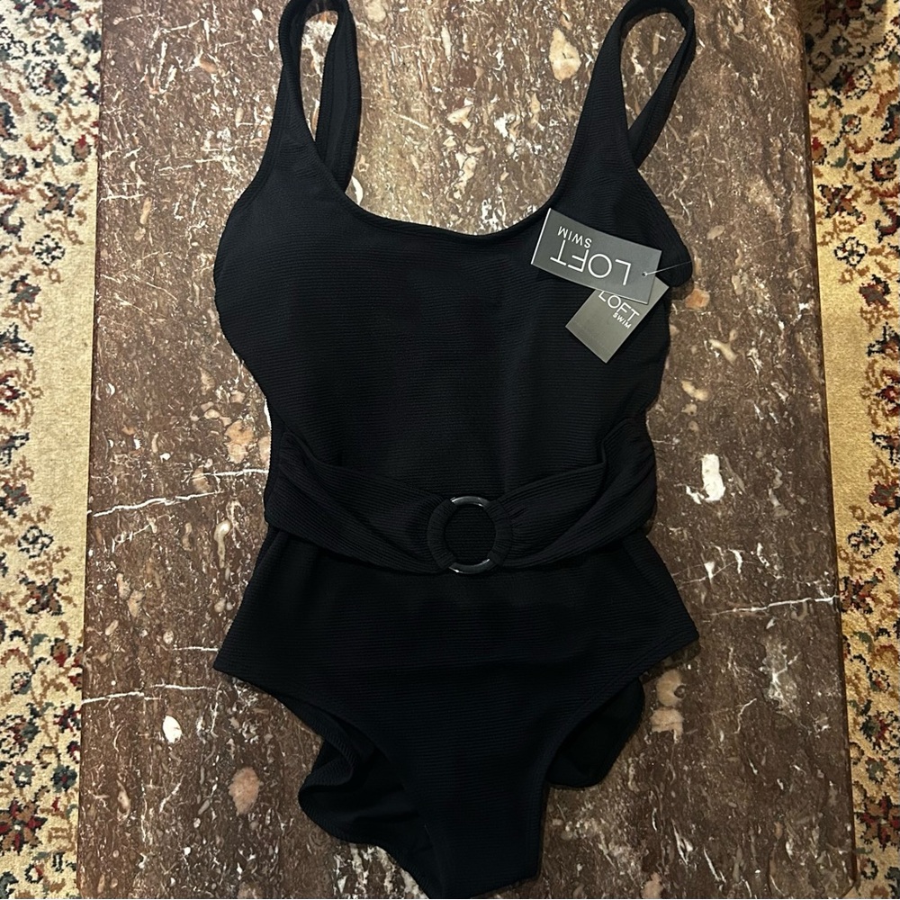 LOFT Swim Belted O-Ring one-piece swimsuit NWT